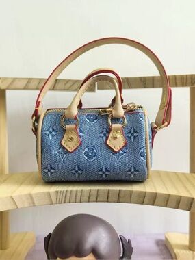 Mini Denim Barrel Bag – Super Cute Gift or Bag Charm